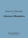 Literary Blunders (eBook)